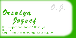 orsolya jozsef business card