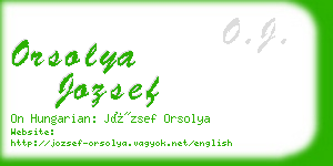 orsolya jozsef business card